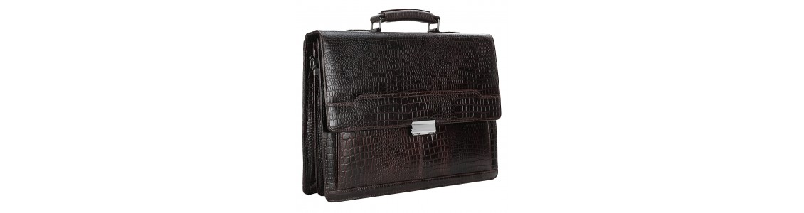 Croco Leather Briefcase